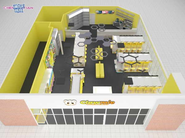 3D store layout design for claw machine shop 11