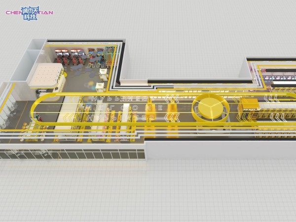 3D store layout design for claw machine shop 10
