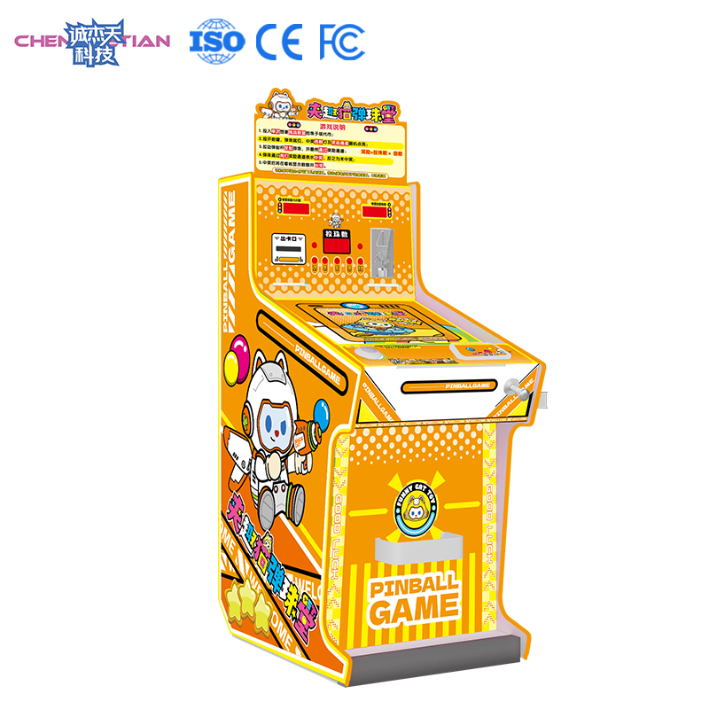Hybrid Metal-Wood Pachinko Machine Orange